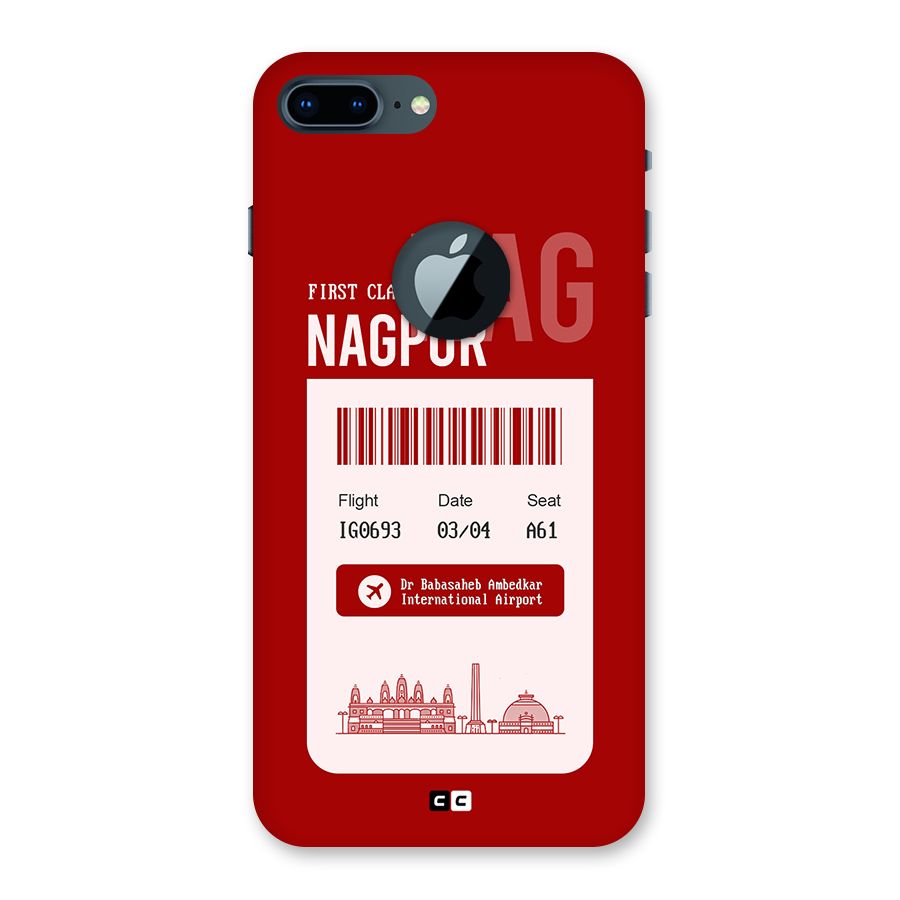 Nagpur Boarding Pass Back Case for iPhone 7 Plus Logo Cut