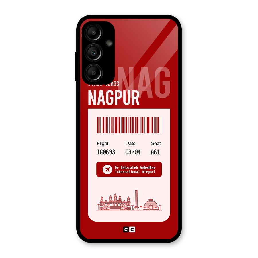 Nagpur Boarding Pass Glass Back Case for Galaxy A14 5G