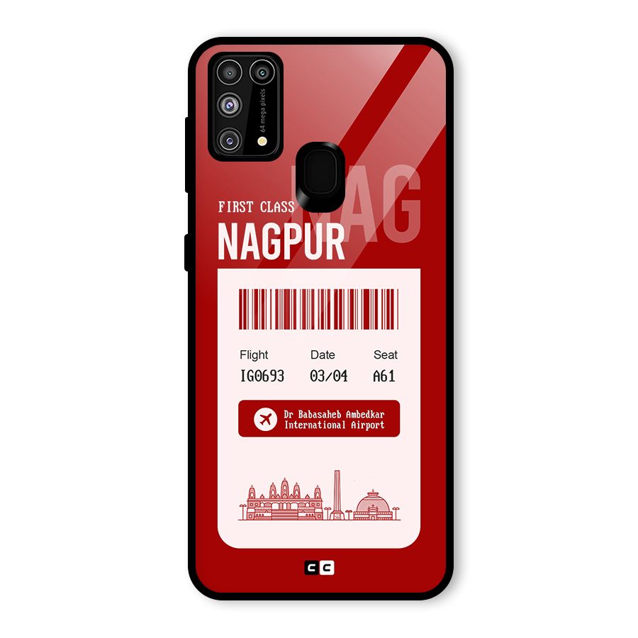 Nagpur Boarding Pass Glass Back Case for Galaxy F41