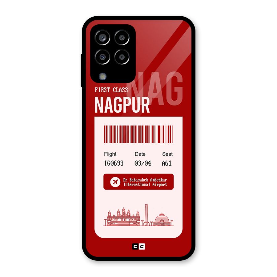 Nagpur Boarding Pass Glass Back Case for Galaxy M33