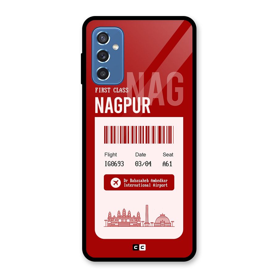 Nagpur Boarding Pass Glass Back Case for Galaxy M52 5G