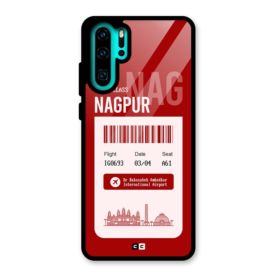 Nagpur Boarding Pass Glass Back Case for Huawei P30 Pro