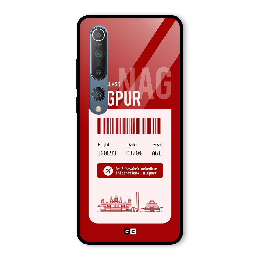 Nagpur Boarding Pass Glass Back Case for Mi 10