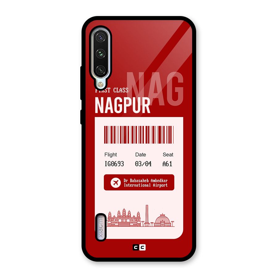 Nagpur Boarding Pass Glass Back Case for Mi A3