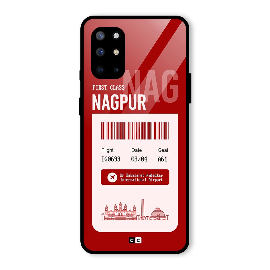 Nagpur Boarding Pass Glass Back Case for OnePlus 8T