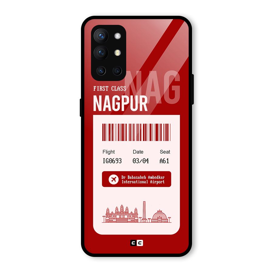 Nagpur Boarding Pass Glass Back Case for OnePlus 9R