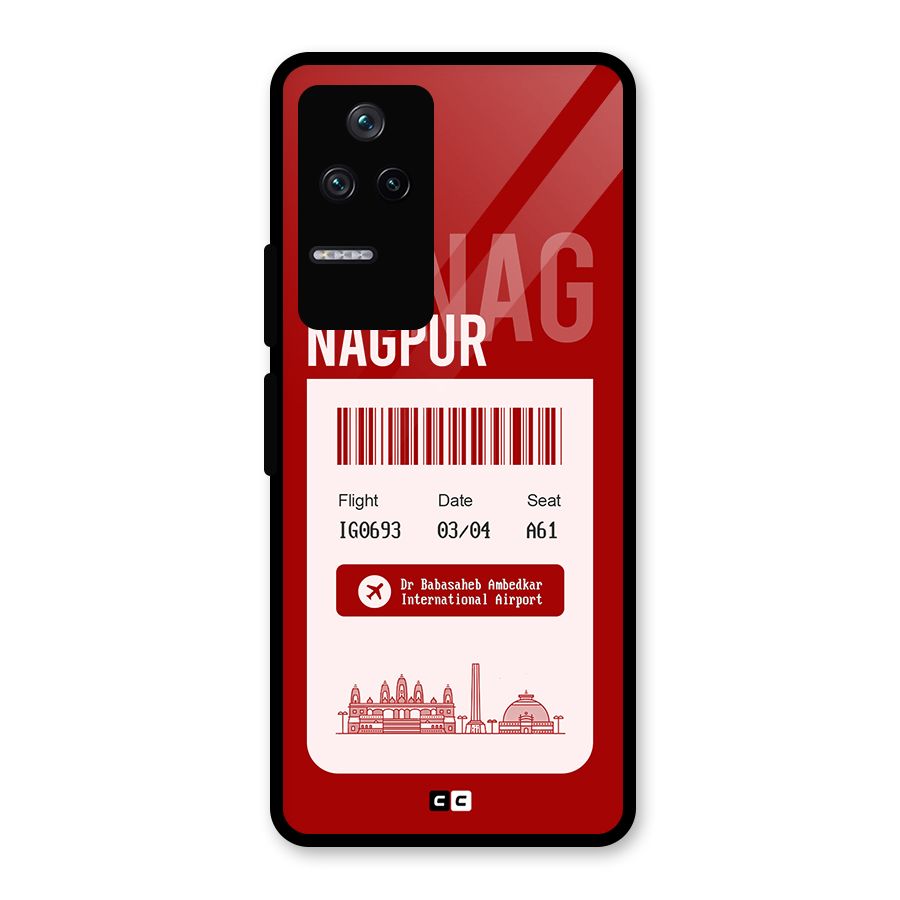 Nagpur Boarding Pass Glass Back Case for Poco F4 5G