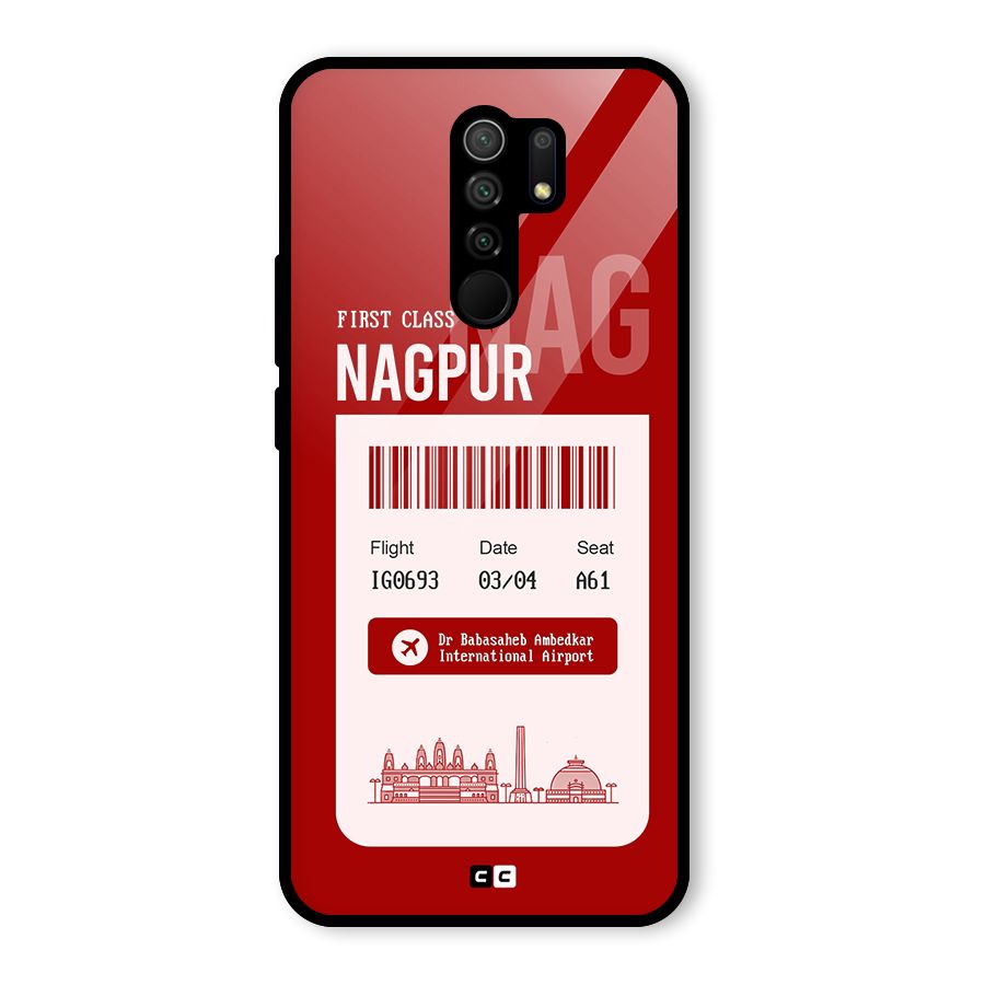 Nagpur Boarding Pass Glass Back Case for Poco M2