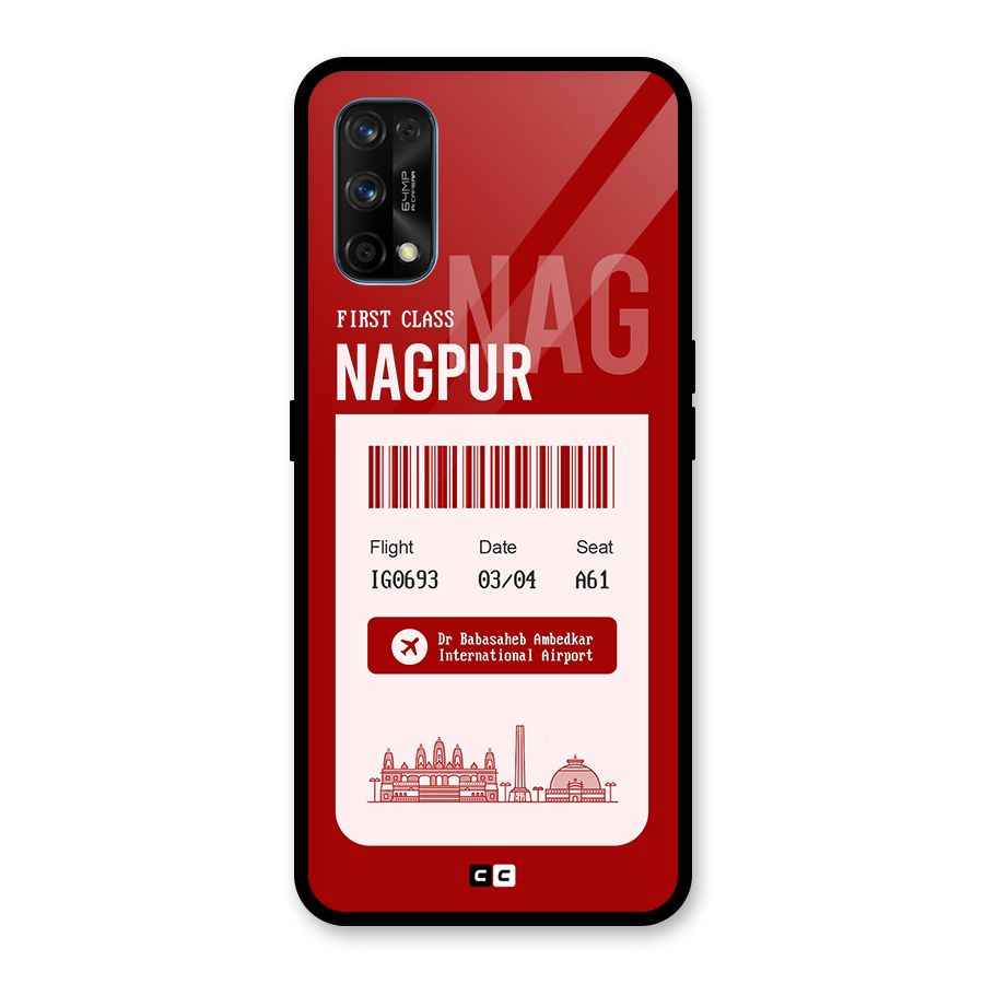 Nagpur Boarding Pass Glass Back Case for Realme 7 Pro