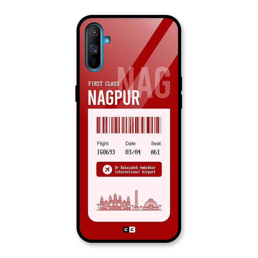Nagpur Boarding Pass Glass Back Case for Realme C3