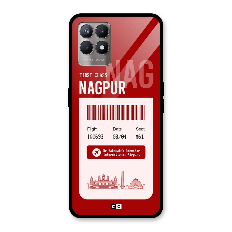 Nagpur Boarding Pass Glass Back Case for Realme Narzo 50