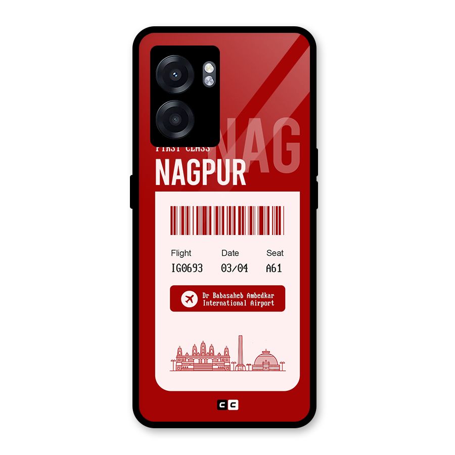Nagpur Boarding Pass Glass Back Case for Realme Narzo 50 5G