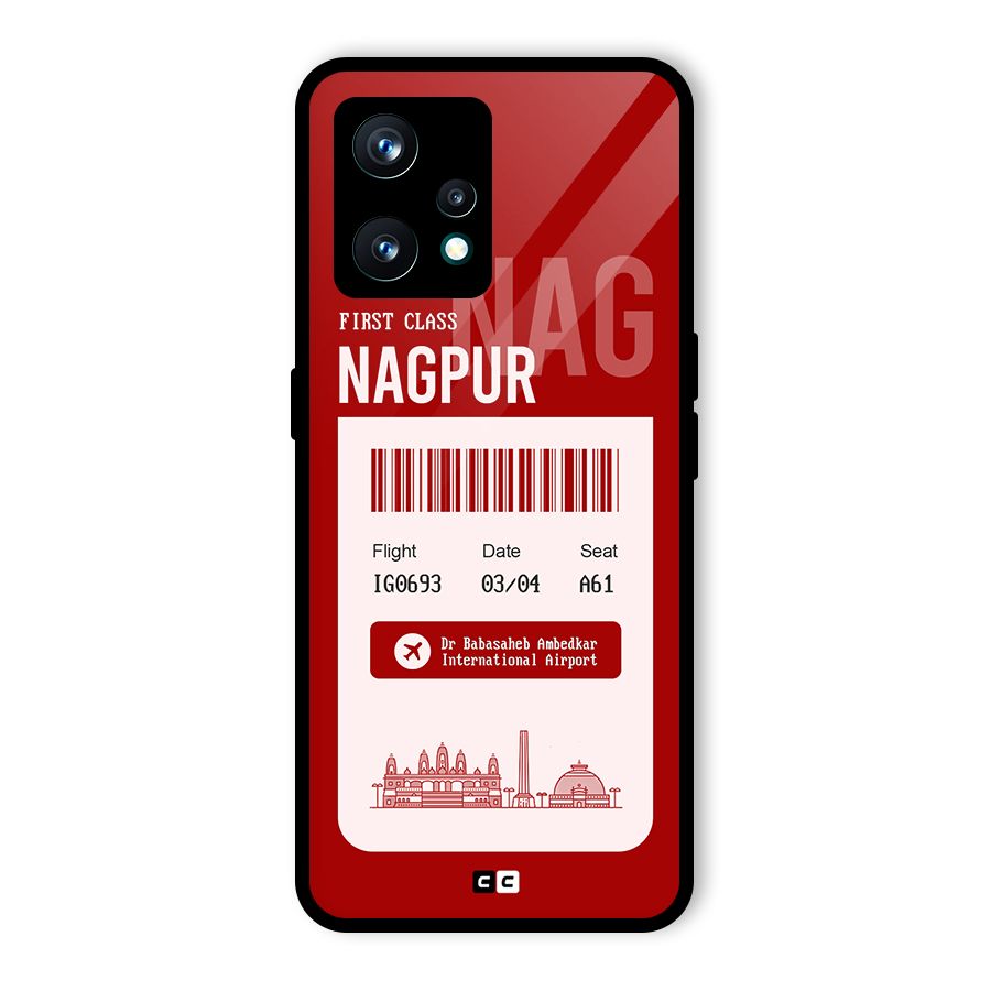 Nagpur Boarding Pass Glass Back Case for Realme Narzo 50 Pro