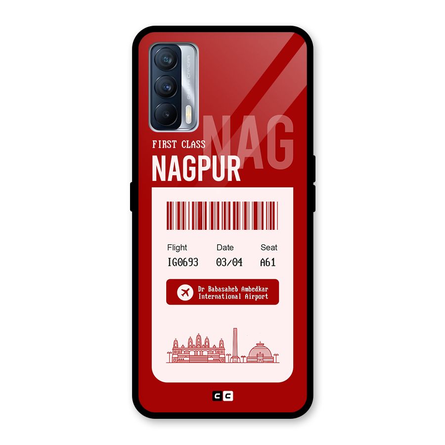 Nagpur Boarding Pass Glass Back Case for Realme X7