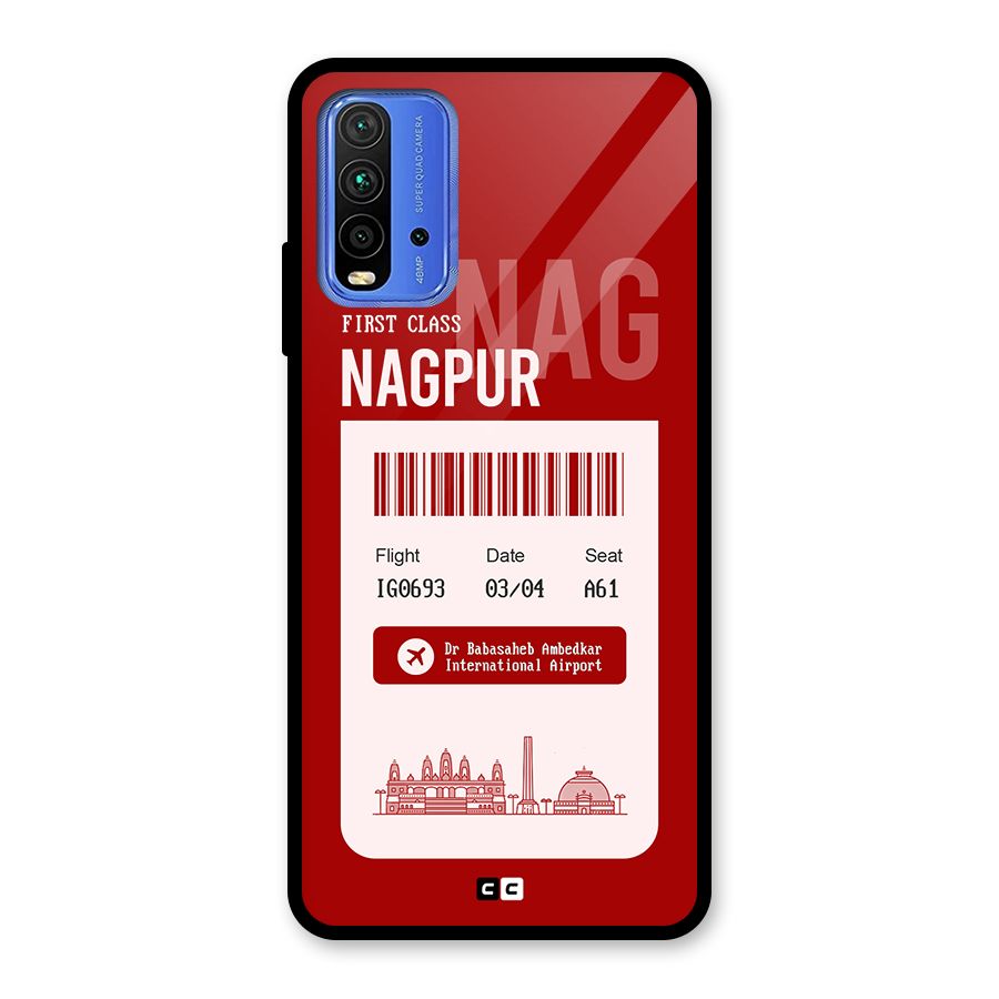 Nagpur Boarding Pass Glass Back Case for Redmi 9 Power