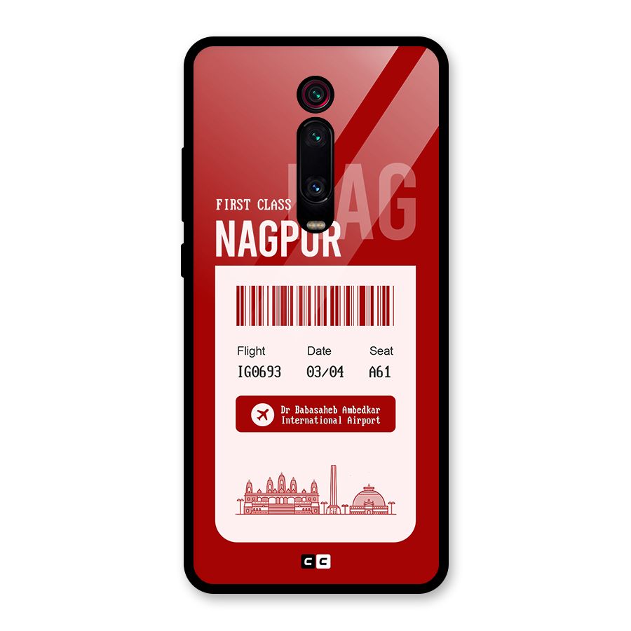 Nagpur Boarding Pass Glass Back Case for Redmi K20 Pro