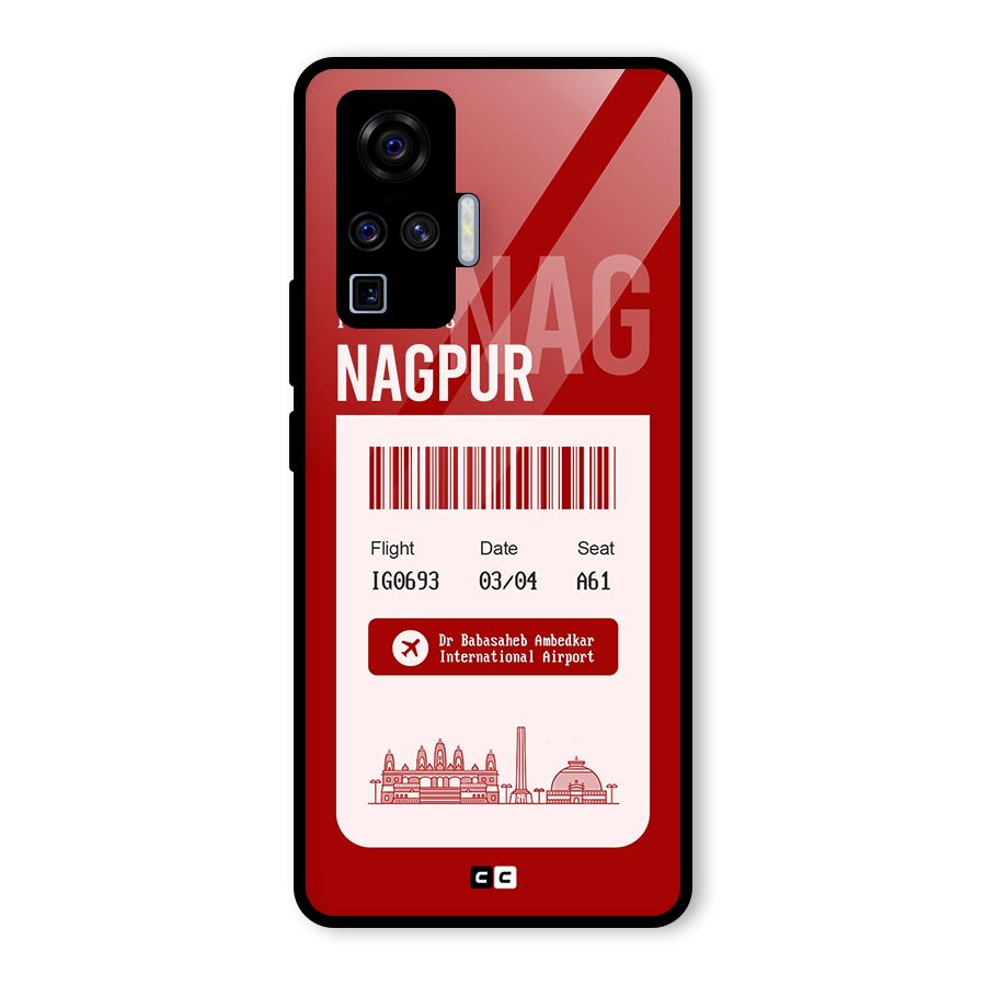Nagpur Boarding Pass Glass Back Case for Vivo X50 Pro