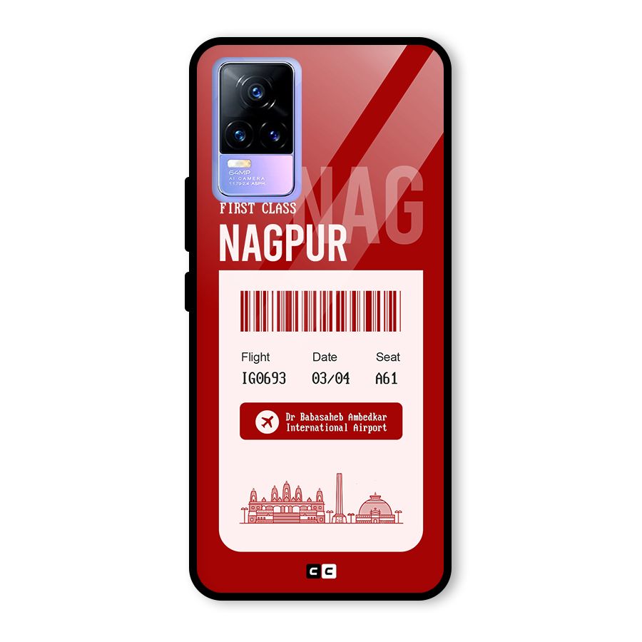 Nagpur Boarding Pass Glass Back Case for Vivo Y73