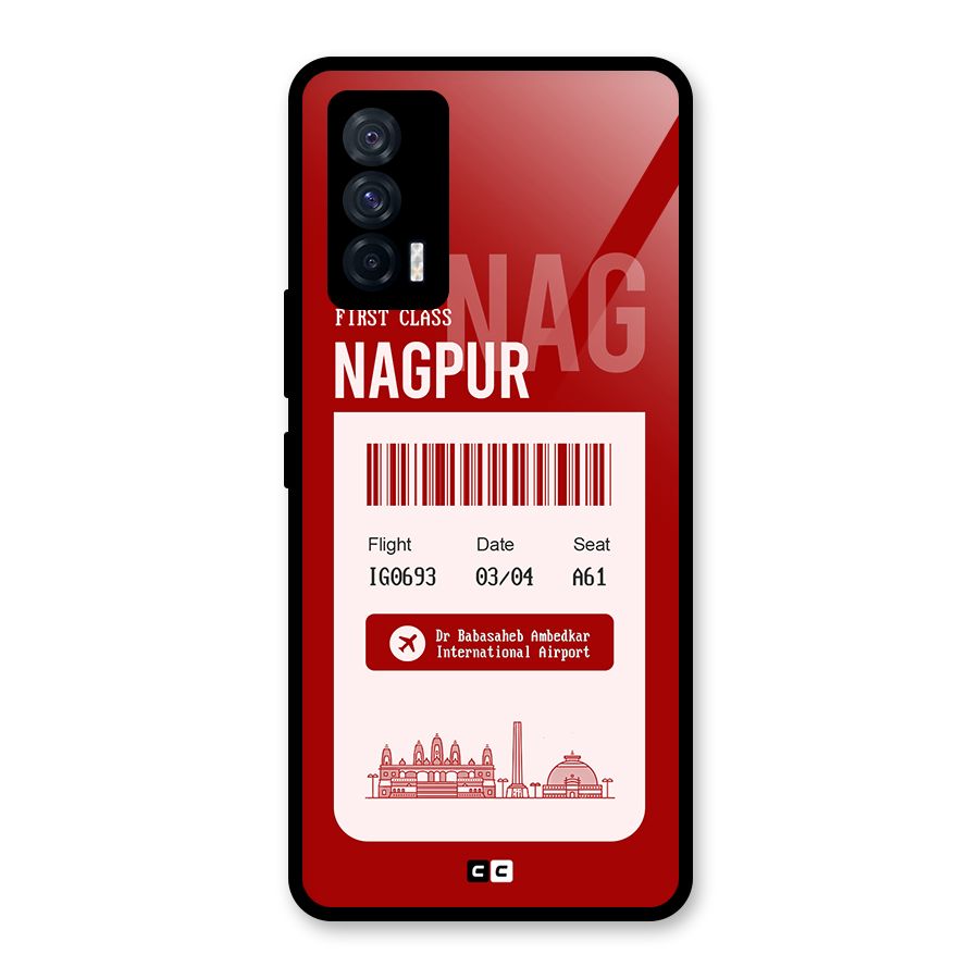 Nagpur Boarding Pass Glass Back Case for Vivo iQOO 7 5G