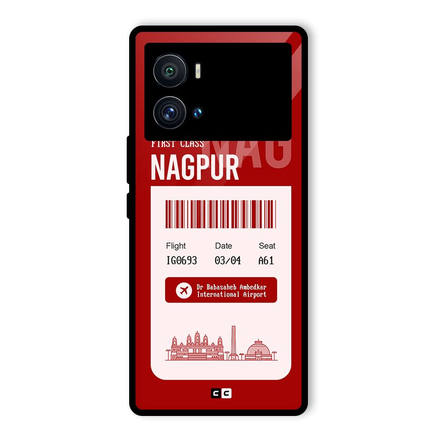 Nagpur Boarding Pass Glass Back Case for Vivo iQOO 9 Pro