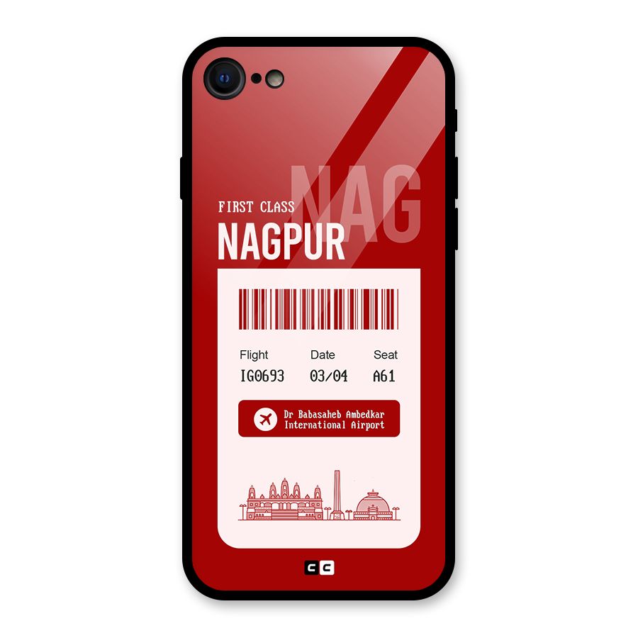 Nagpur Boarding Pass Glass Back Case for iPhone 7