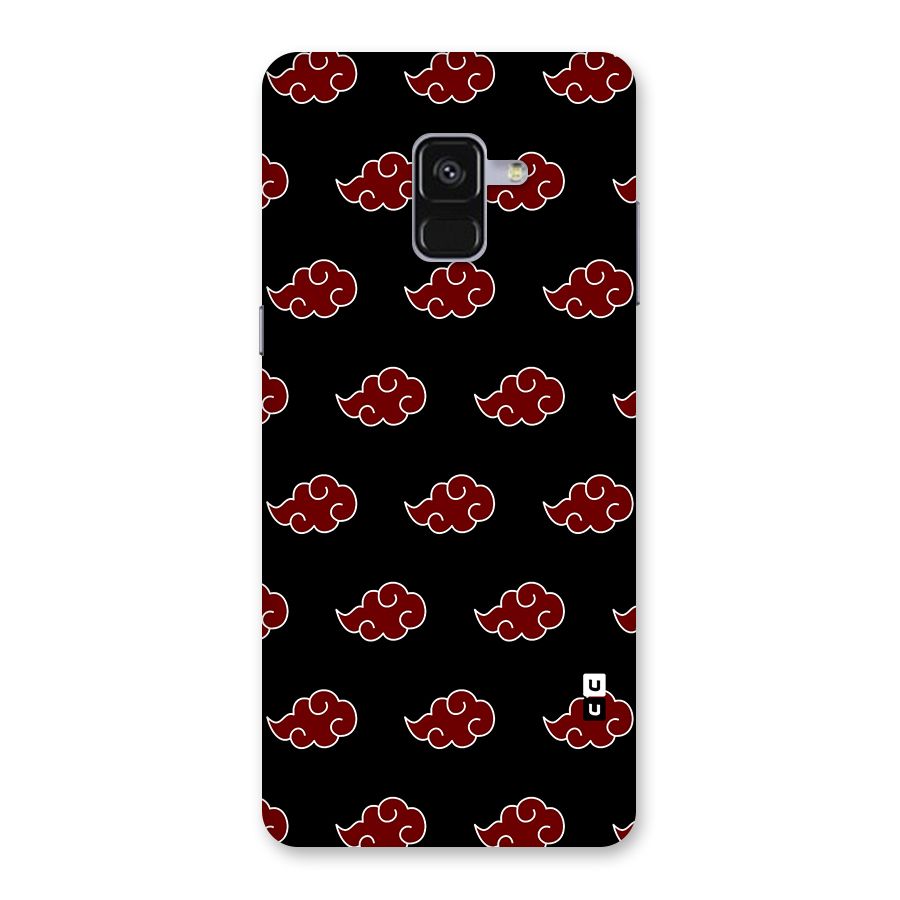 Naruto Akatsuki Pattern Back Case for Galaxy A8 Plus