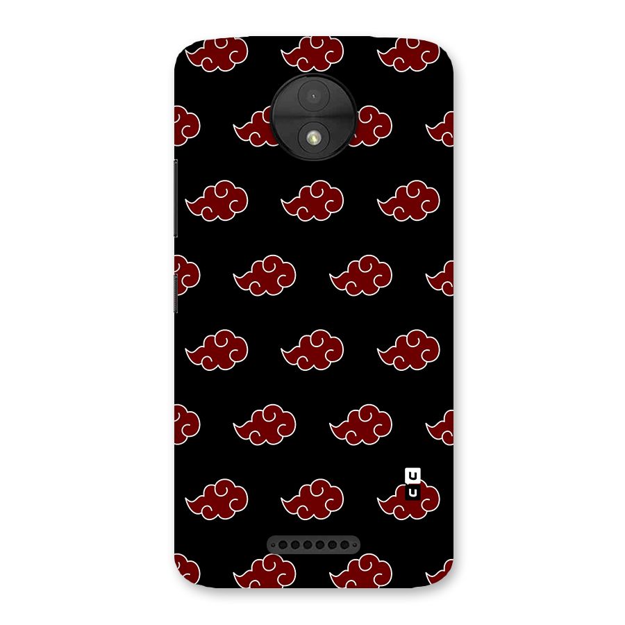 Naruto Akatsuki Pattern Back Case for Moto C