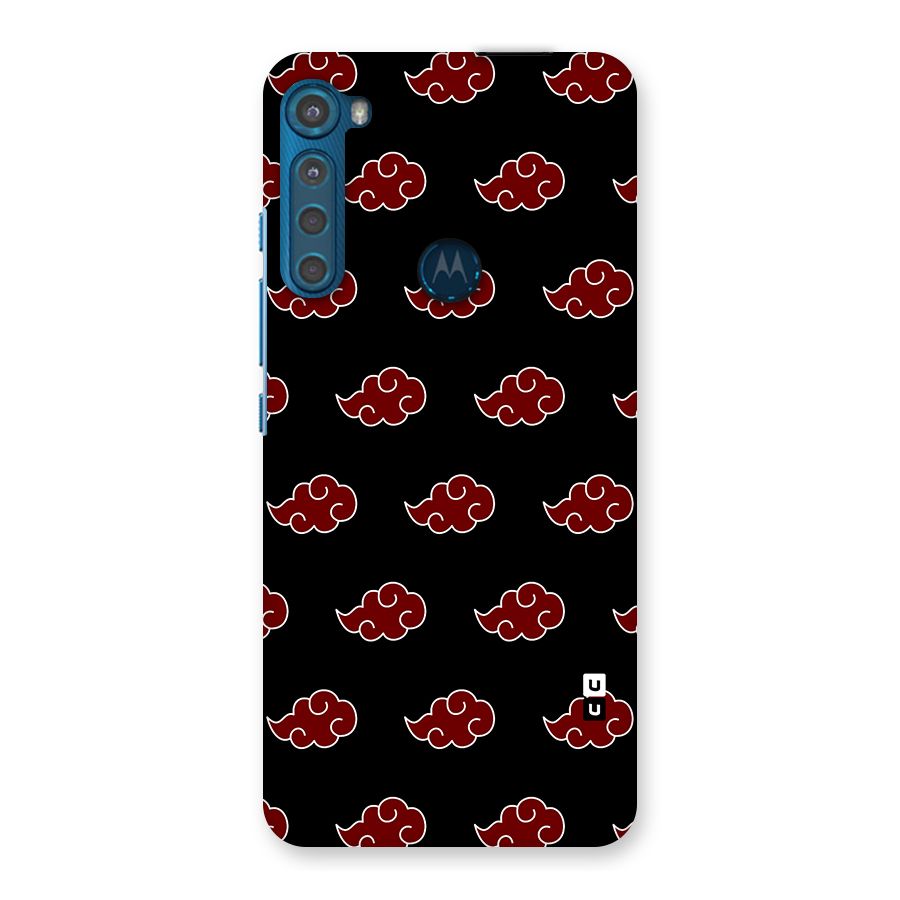 Naruto Akatsuki Pattern Back Case for Motorola One Fusion Plus