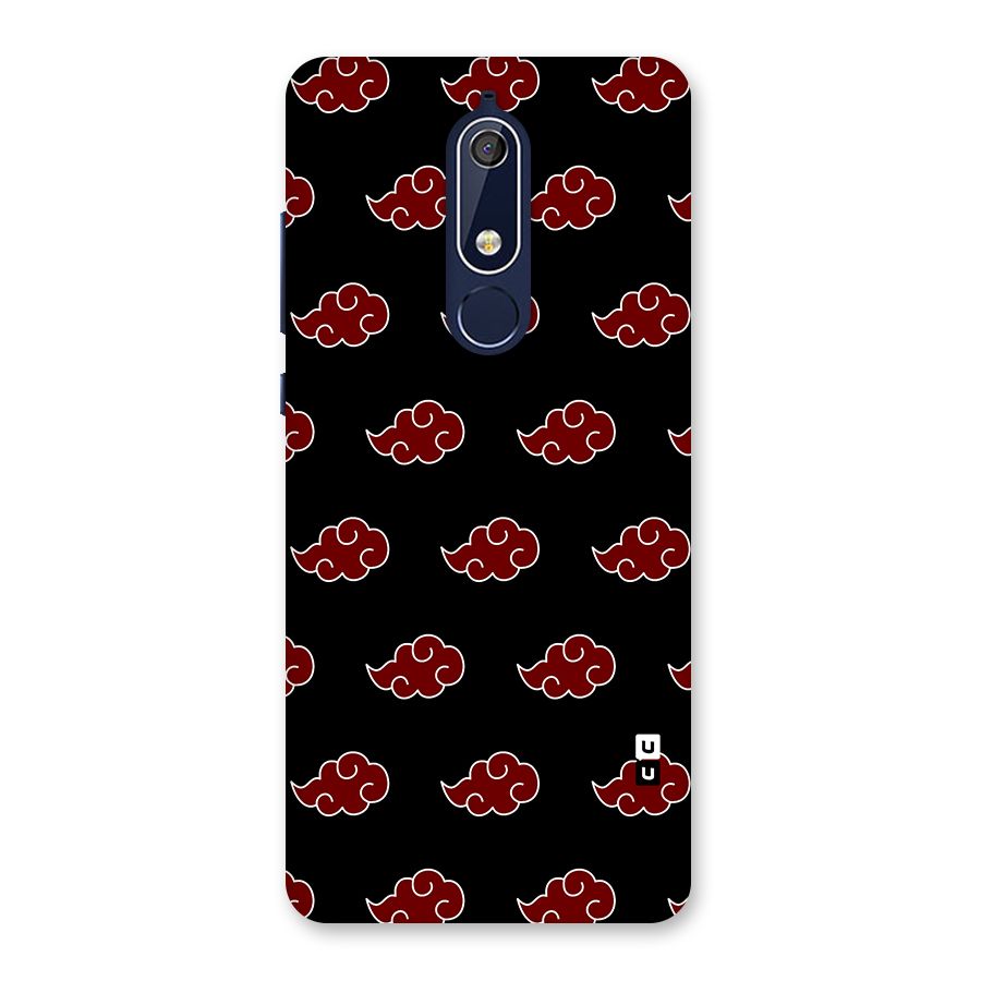 Naruto Akatsuki Pattern Back Case for Nokia 5.1