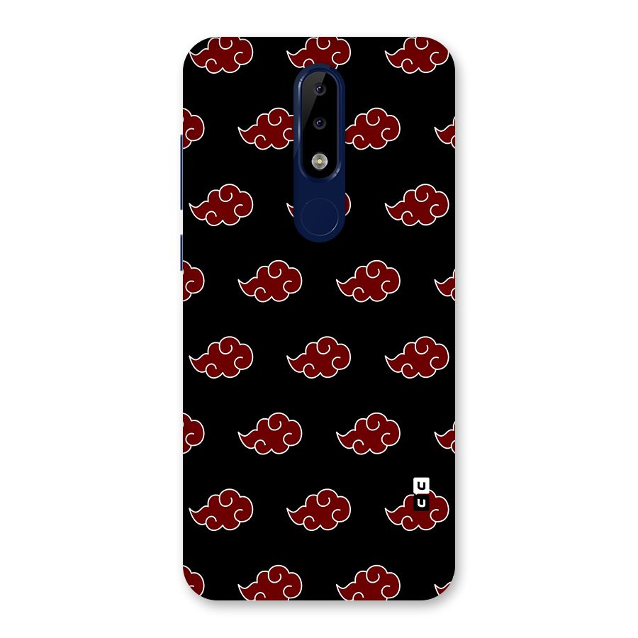 Naruto Akatsuki Pattern Back Case for Nokia 5.1 Plus