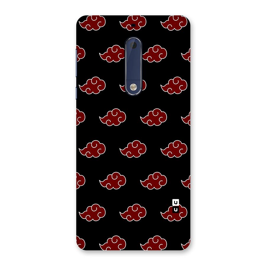 Naruto Akatsuki Pattern Back Case for Nokia 5