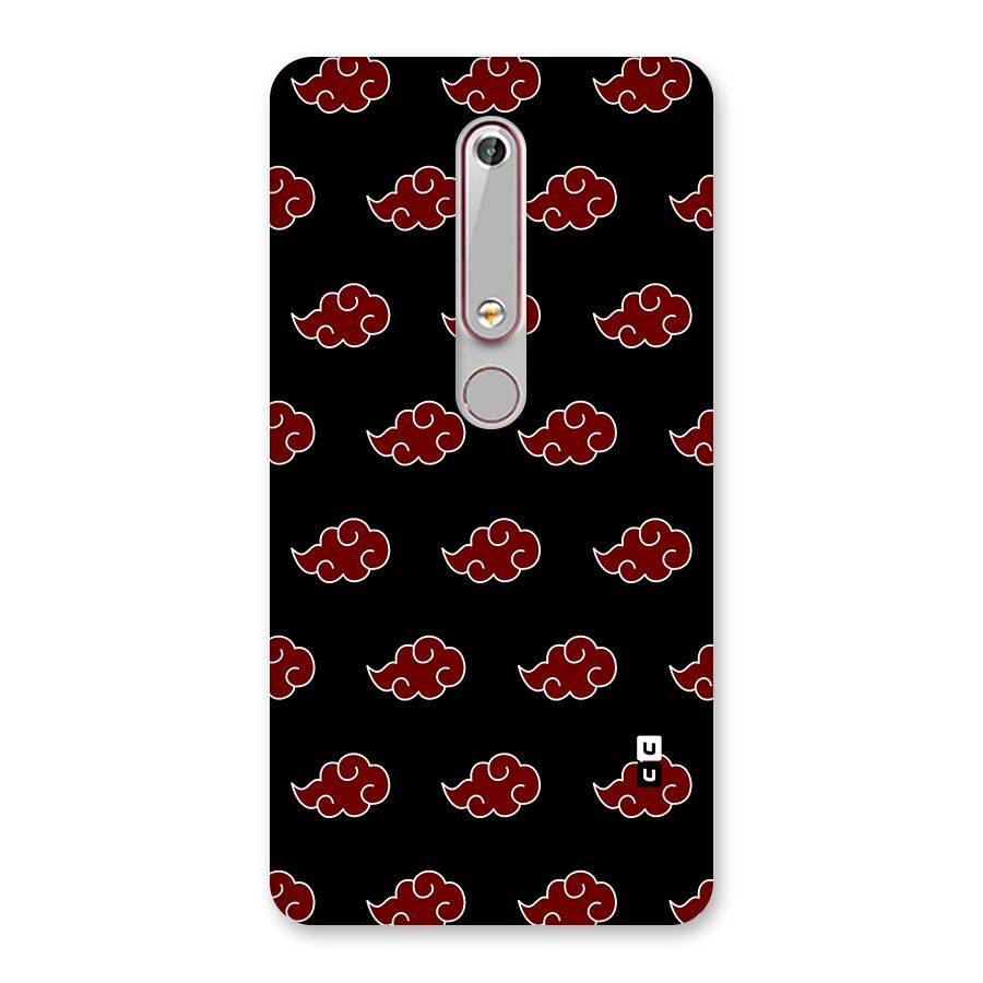 Naruto Akatsuki Pattern Back Case for Nokia 6.1