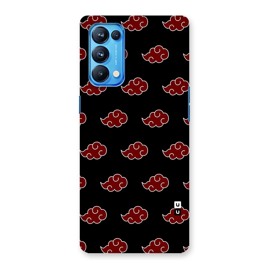 Naruto Akatsuki Pattern Back Case for Oppo Reno5 Pro 5G