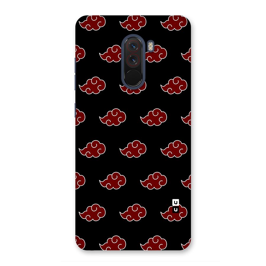 Naruto Akatsuki Pattern Back Case for Poco F1