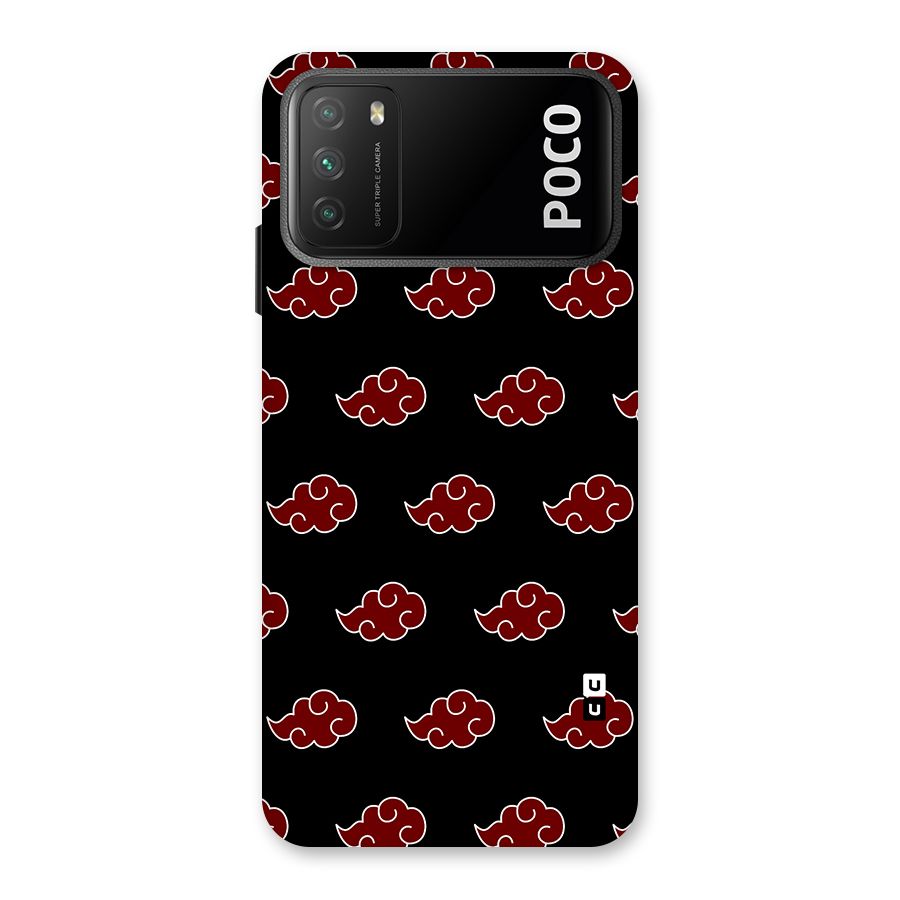 Naruto Akatsuki Pattern Back Case for Poco M3