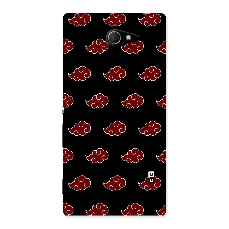 Naruto Akatsuki Pattern Back Case for Sony Xperia M2
