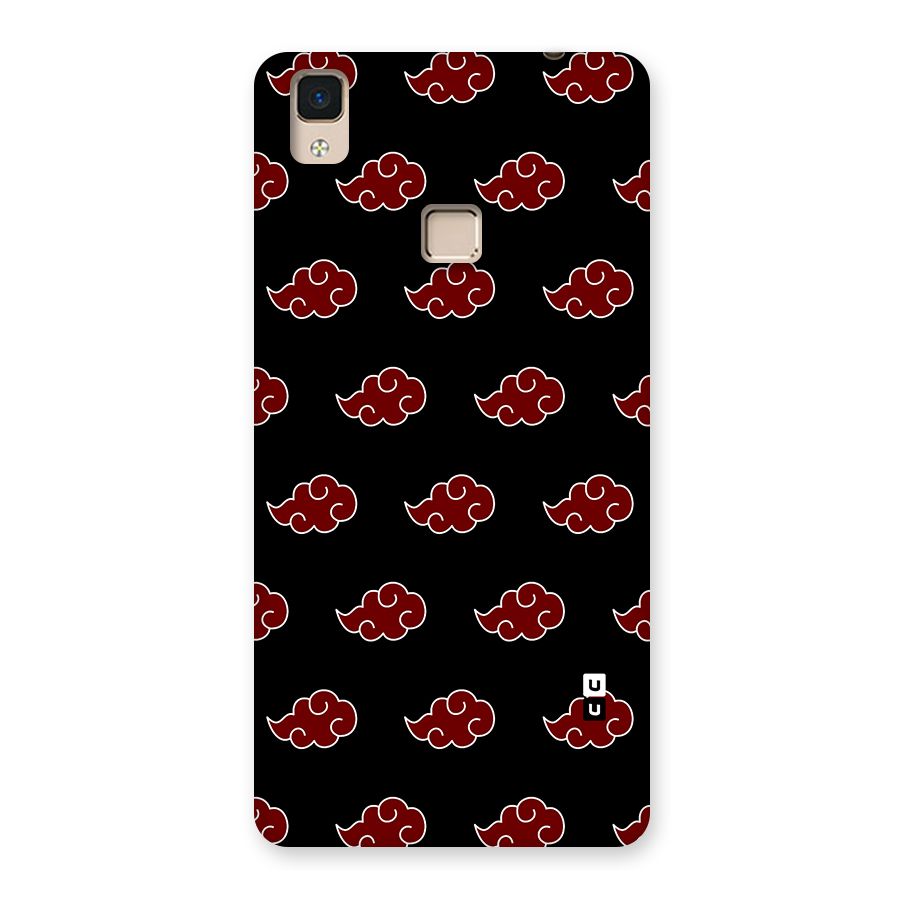 Naruto Akatsuki Pattern Back Case for V3 Max