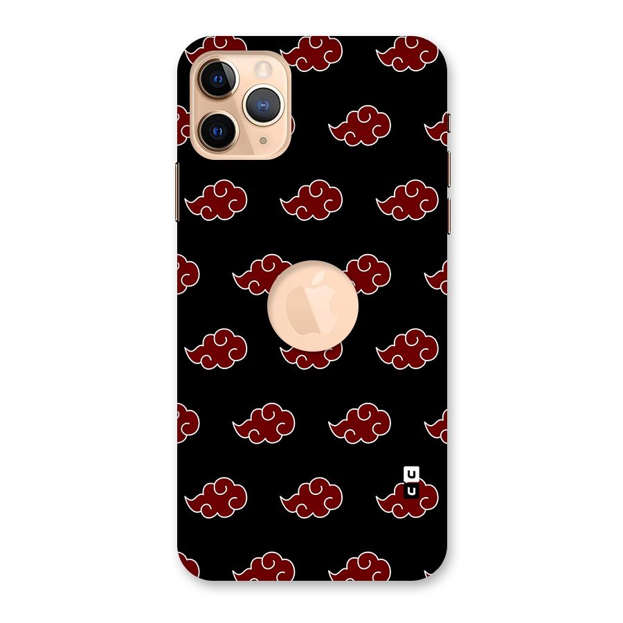 Naruto Akatsuki Pattern Back Case for iPhone 11 Pro Max Logo Cut