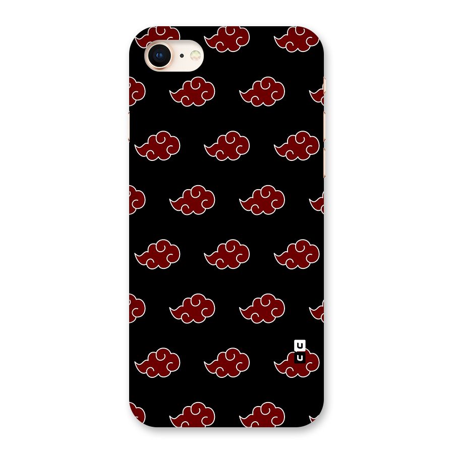 Naruto Akatsuki Pattern Back Case for iPhone 8