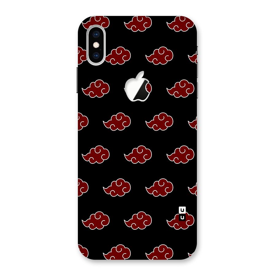 Naruto Akatsuki Pattern Back Case for iPhone XS Max Apple Cut
