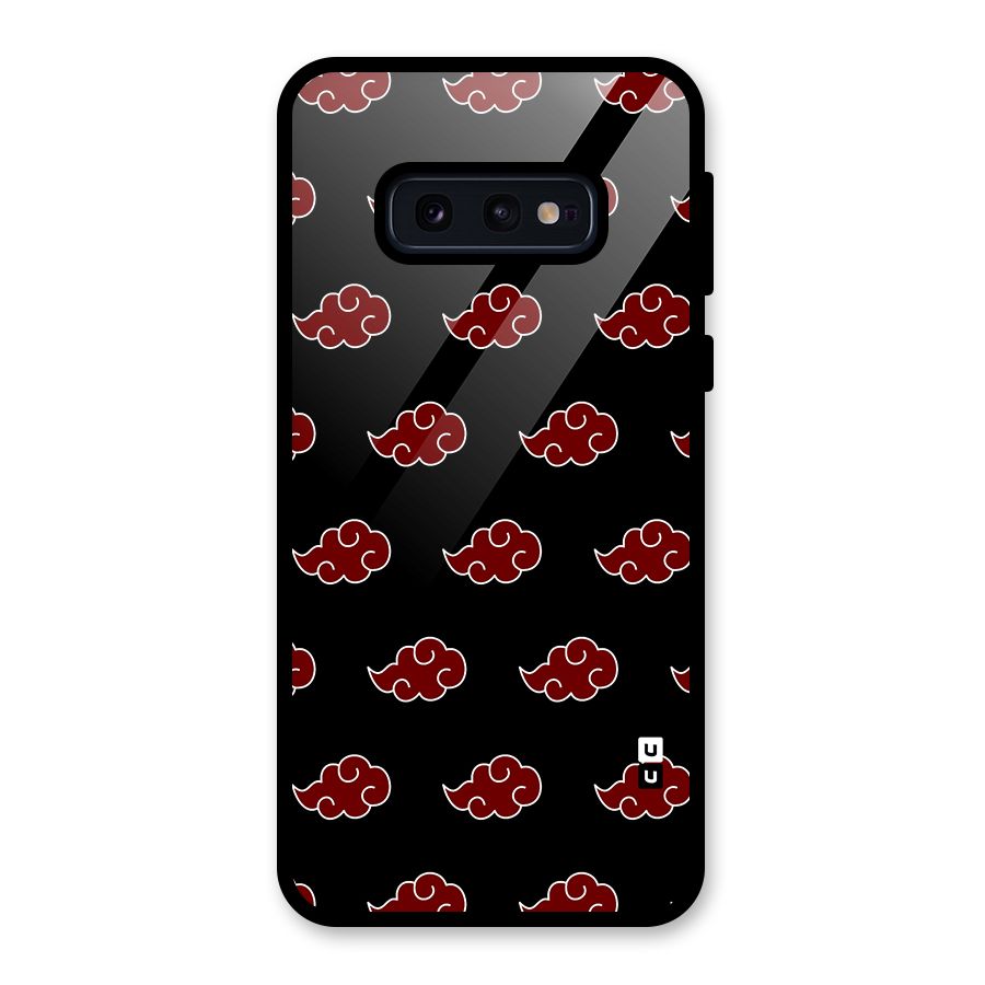 Naruto Akatsuki Pattern Glass Back Case for Galaxy S10e