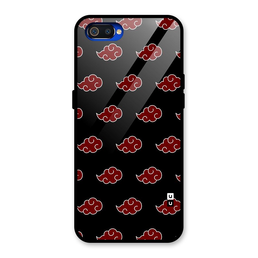 Naruto Akatsuki Pattern Glass Back Case for Realme C2