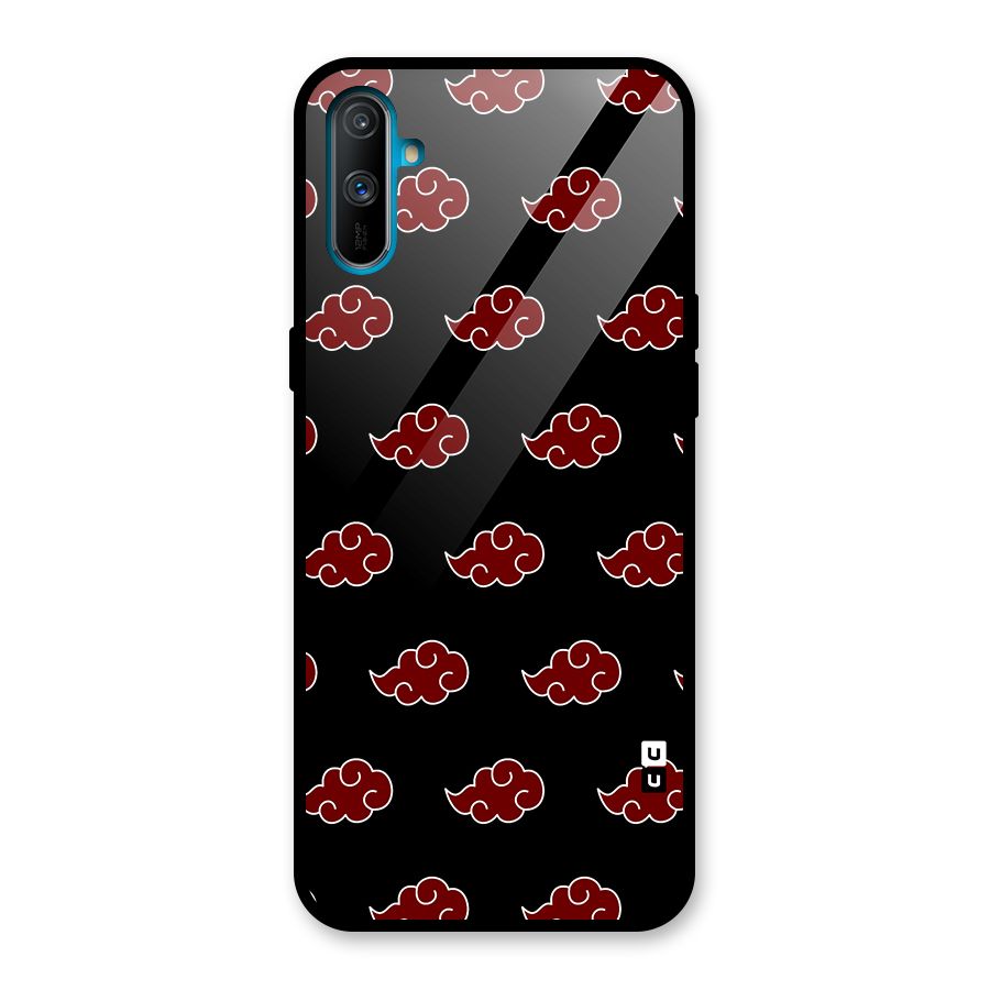 Naruto Akatsuki Pattern Glass Back Case for Realme C3