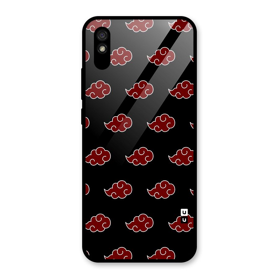 Naruto Akatsuki Pattern Glass Back Case for Redmi 9A