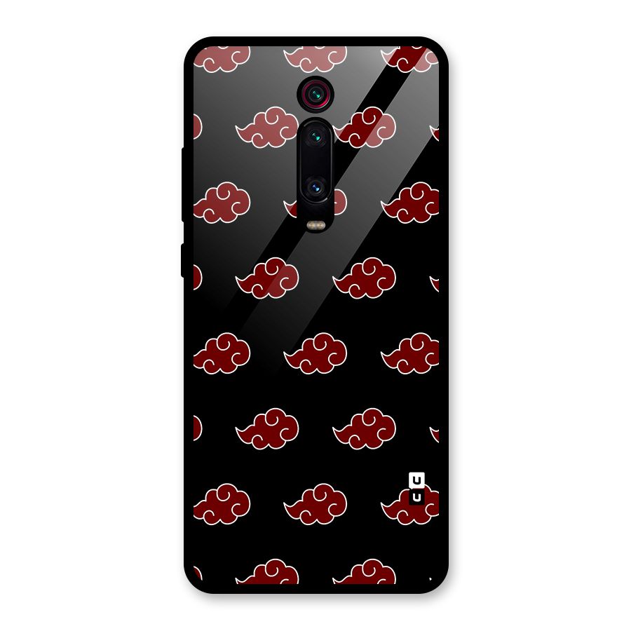 Naruto Akatsuki Pattern Glass Back Case for Redmi K20