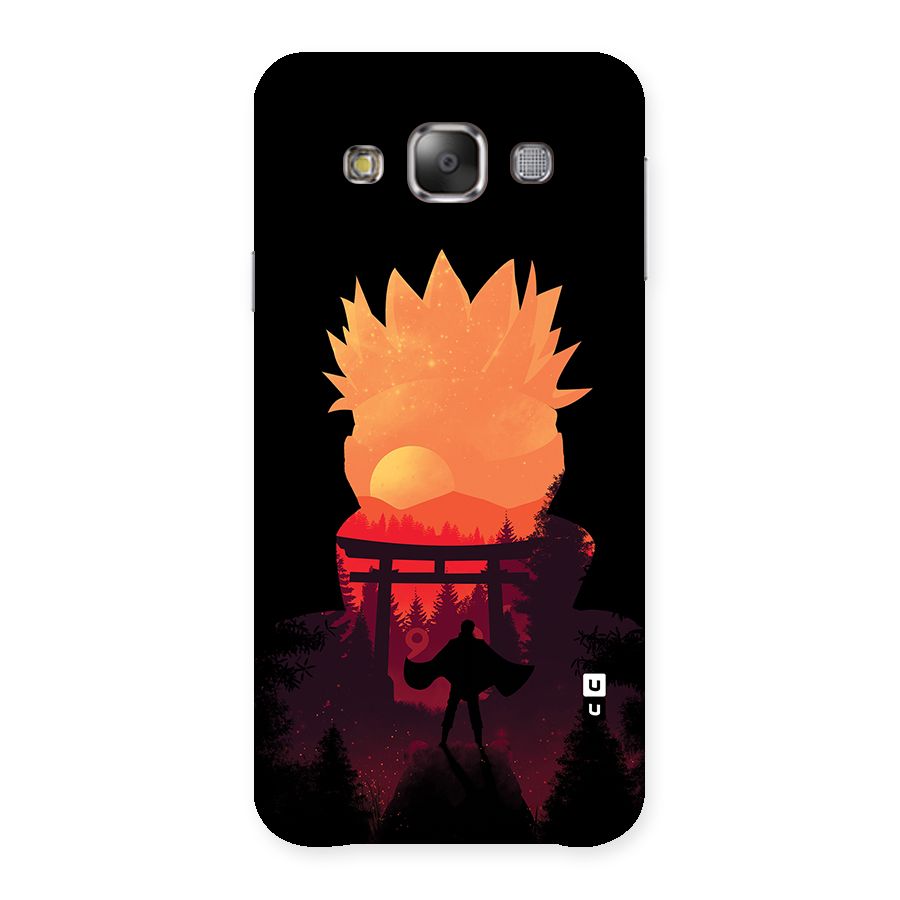 Naruto Anime Sunset Art Back Case for Galaxy E7