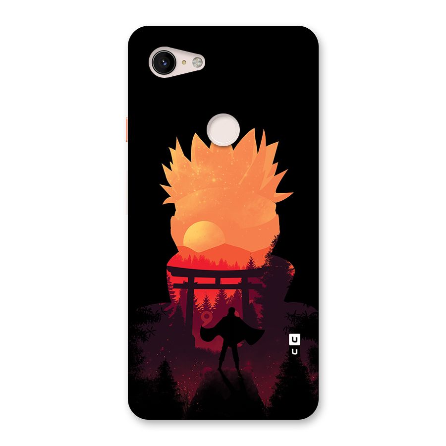 Naruto Anime Sunset Art Back Case for Google Pixel 3 XL