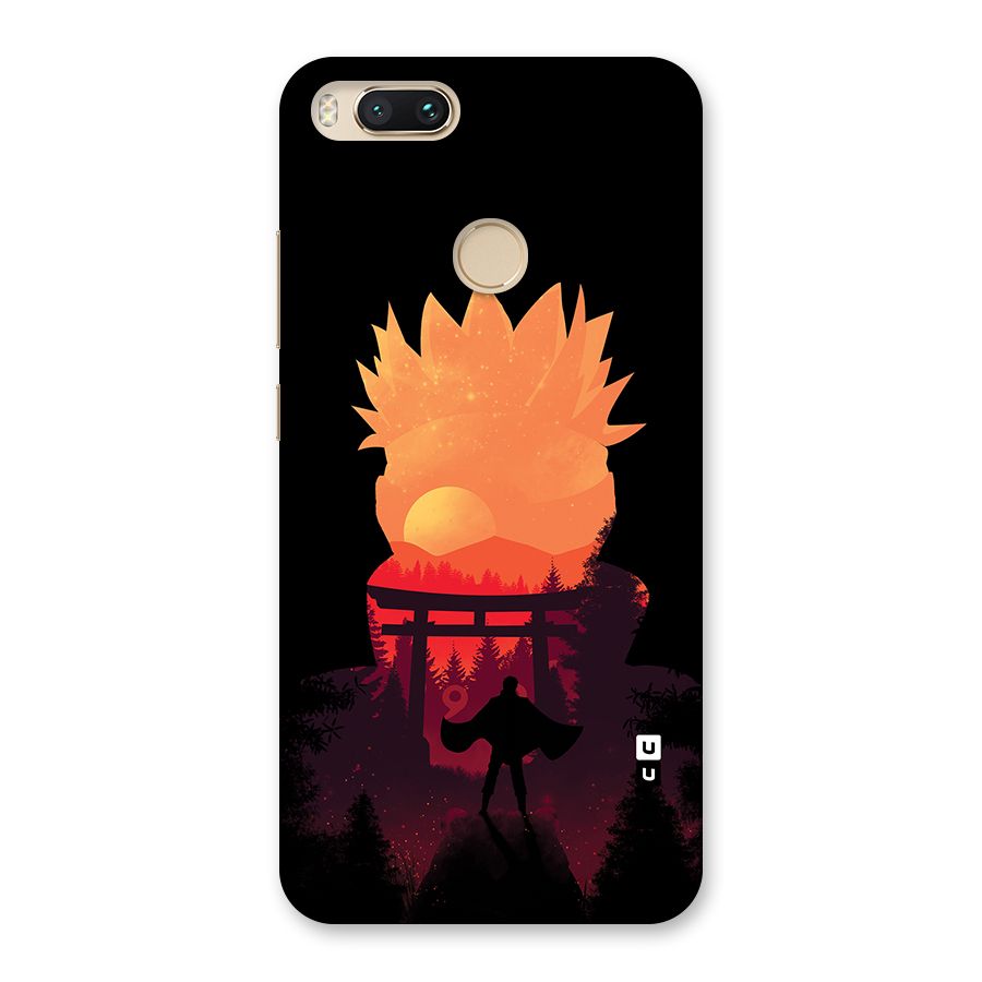 Naruto Anime Sunset Art Back Case for Mi A1
