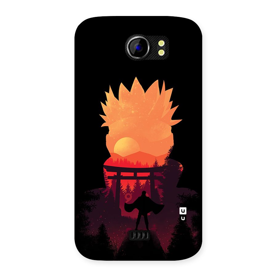 Naruto Anime Sunset Art Back Case for Micromax Canvas 2 A110