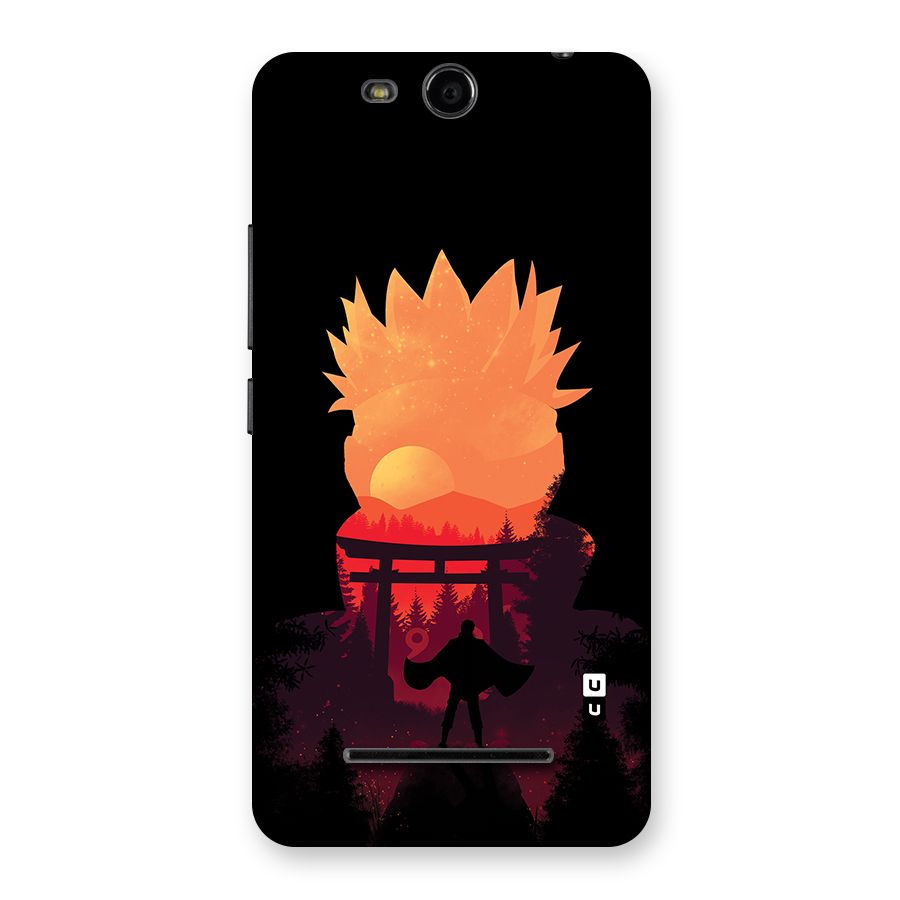 Naruto Anime Sunset Art Back Case for Micromax Canvas Juice 3 Q392